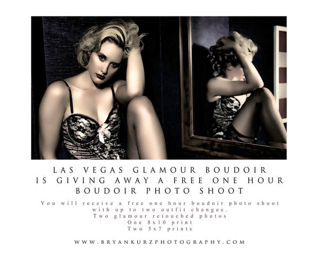 Enter to win a Free Las Vegas boudoir photography photo shoot