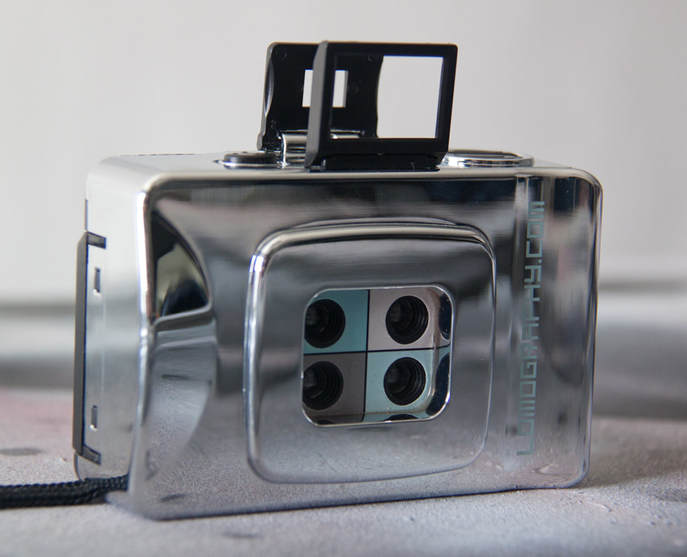 Four lens Lomography Actionsampler Chrome film camera