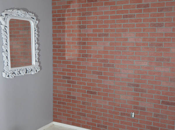 How to make a faux brick wall