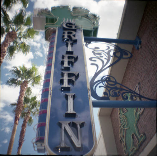 Griffin bar sign Downtown Las Vegas Fremont Street