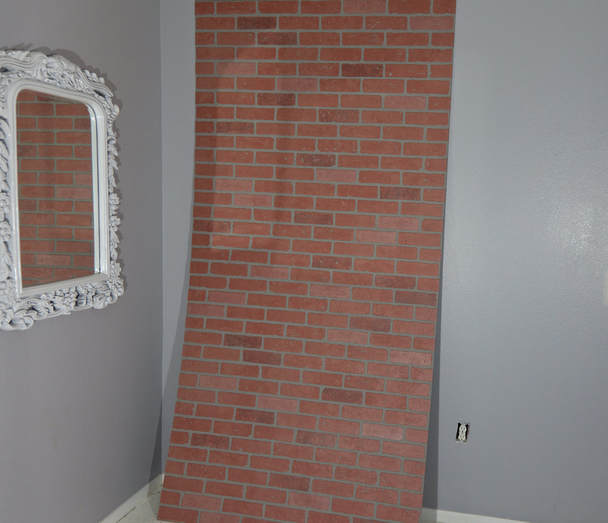How to install a faux brick wall