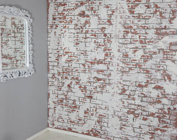 How to paint a brick wall